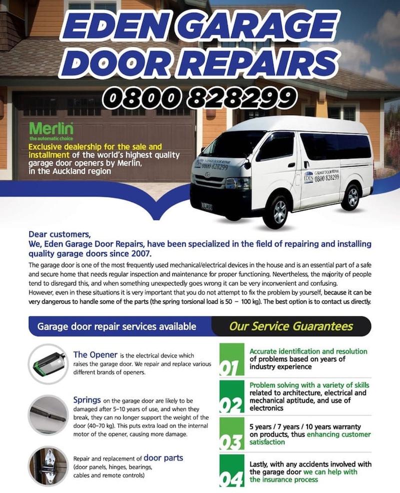 About Us 24/7 Service Eden Garage Doors Auckland