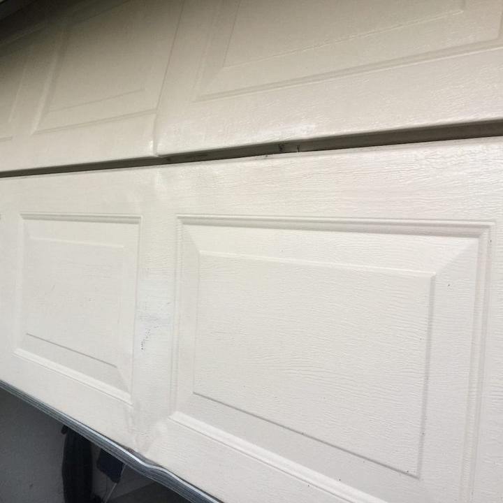 Garage door dents
