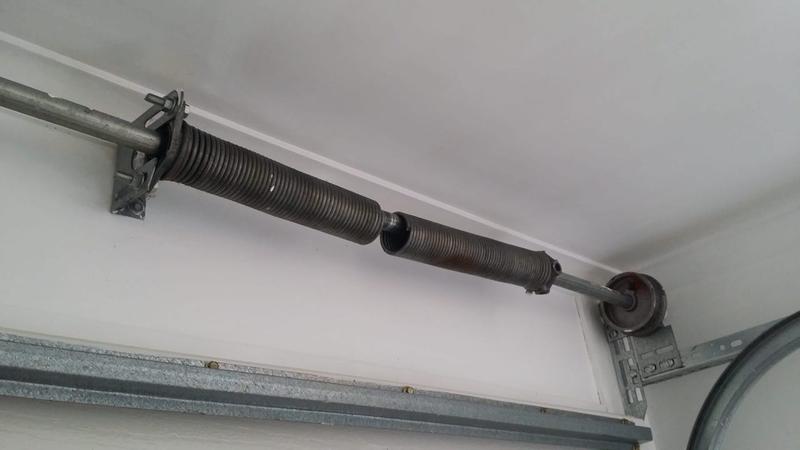 Repair A Broken Garage Door Spring, Garage Door Spring Adjustment Cost